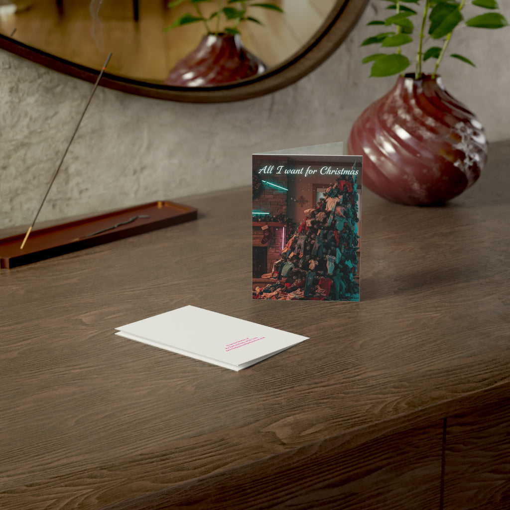 Funny Christmas Card – “All I Want for Christmas Is for the Laundry to Fold Itself” (Shipped Greeting Card)