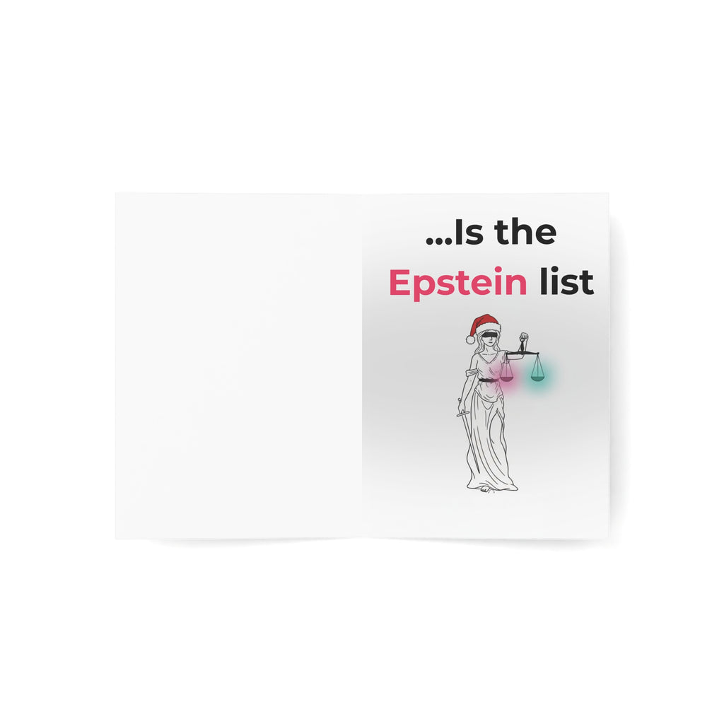 All I Want for Christmas… Is the Epstein List | Roastmas™ Card by From the Depths of My Dysfunction
