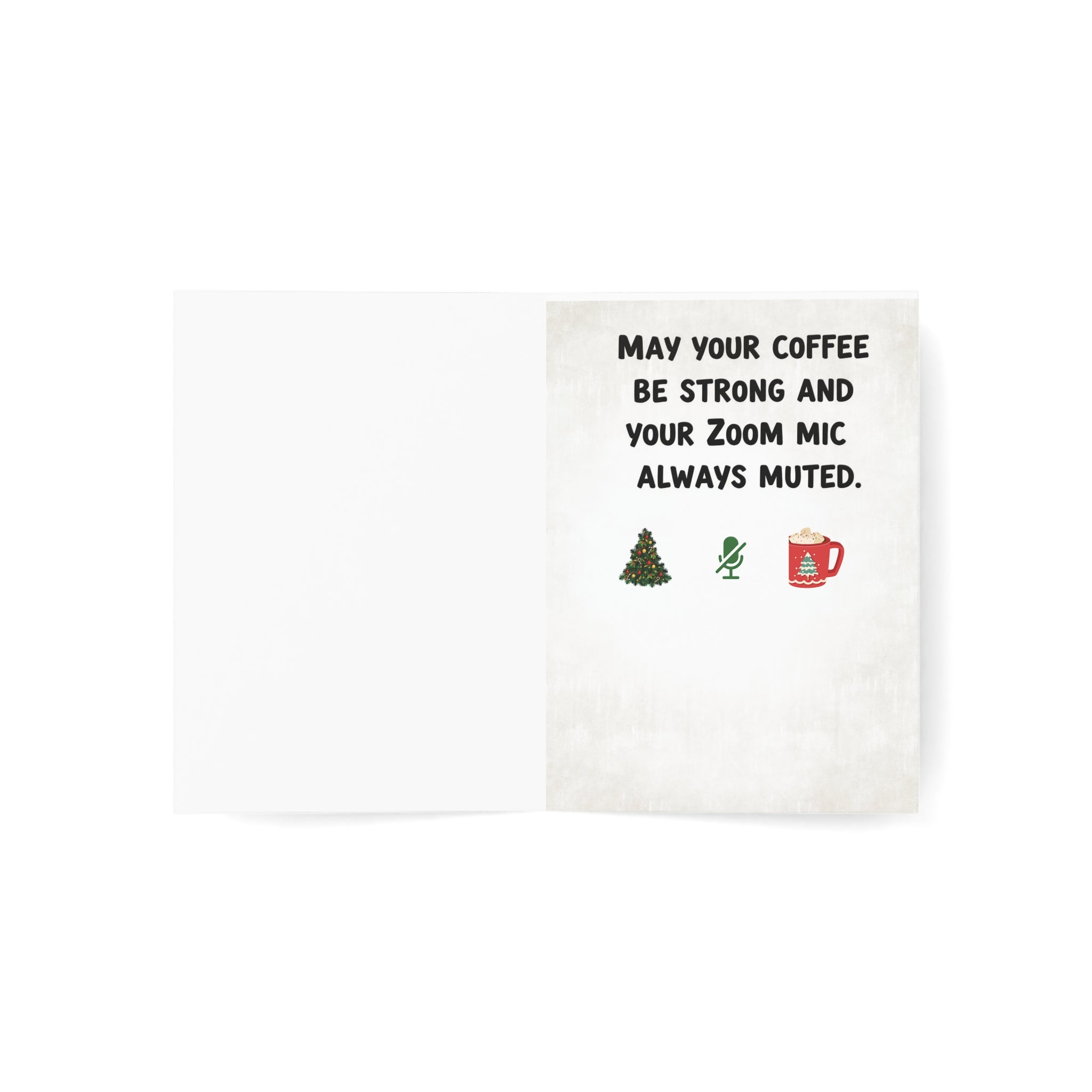 You Made the Nice List” — Office Christmas Card for the Over-Caffeinated