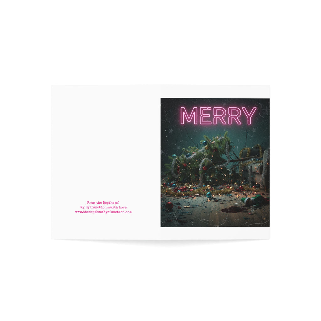Merry F*ing Christmas (Roastmas) Greeting Card by, From the Depths of My Dysfunction...with Love
