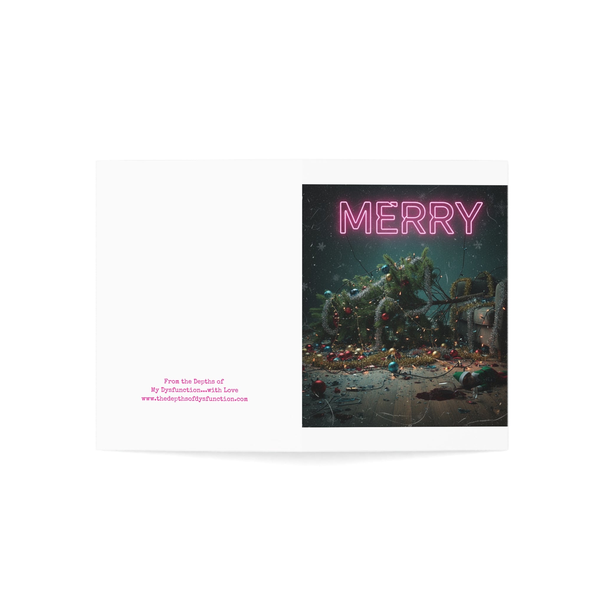 Merry F*ing Christmas (Roastmas) Greeting Card by, From the Depths of My Dysfunction...with Love