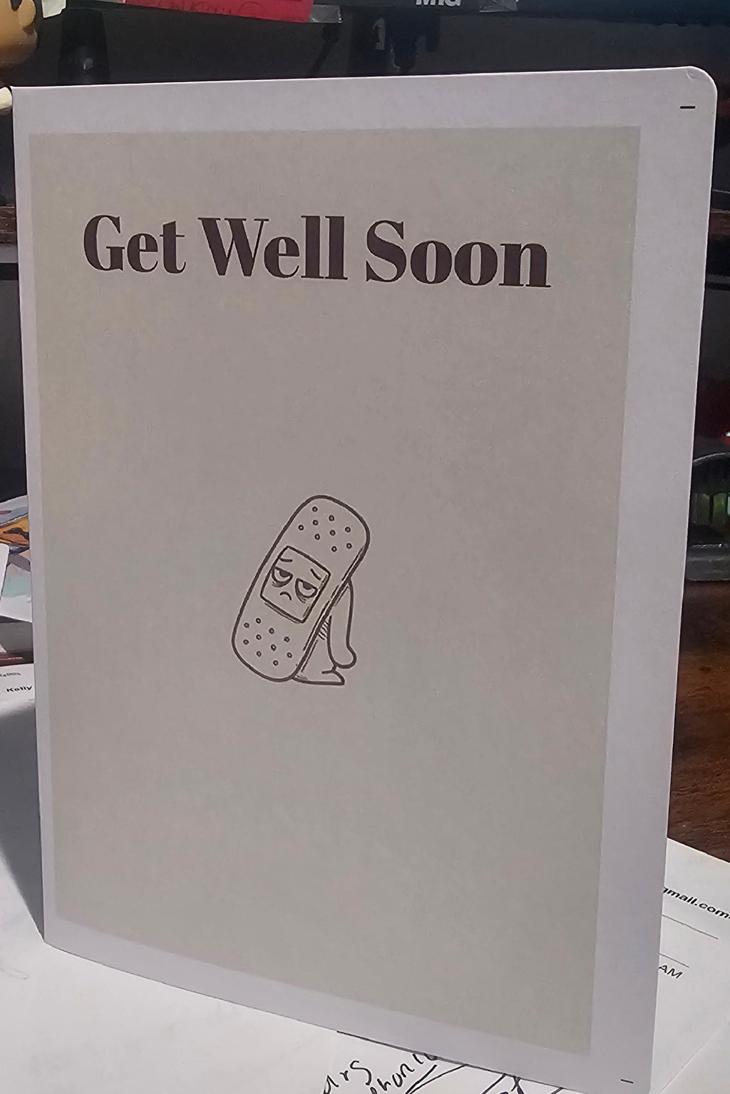 Get Well Soon – Funny Drink Water Take the Meds Card