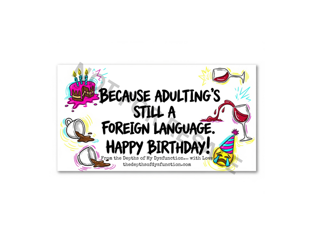 Hot Mess Roast Birthday Printable Card