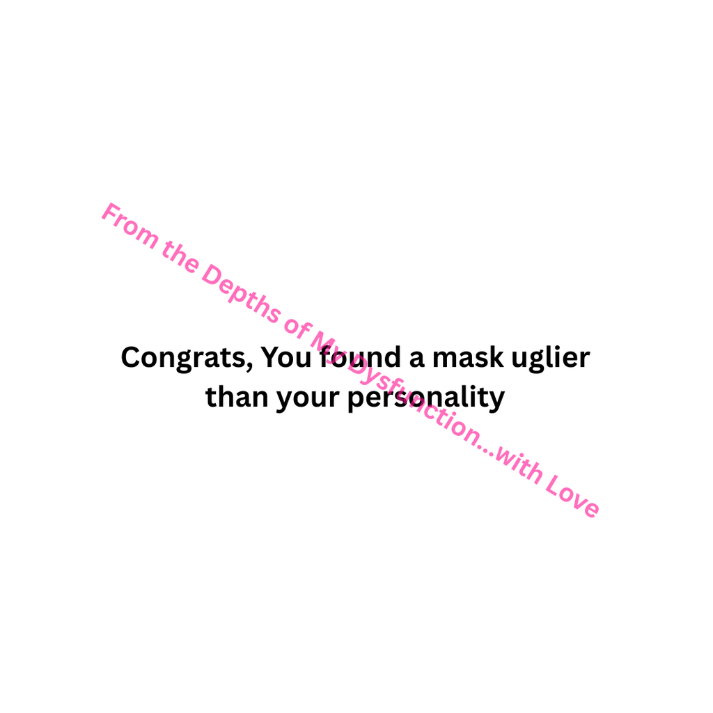 Behind the Mask Roast Card | Funny Halloween Digital Download