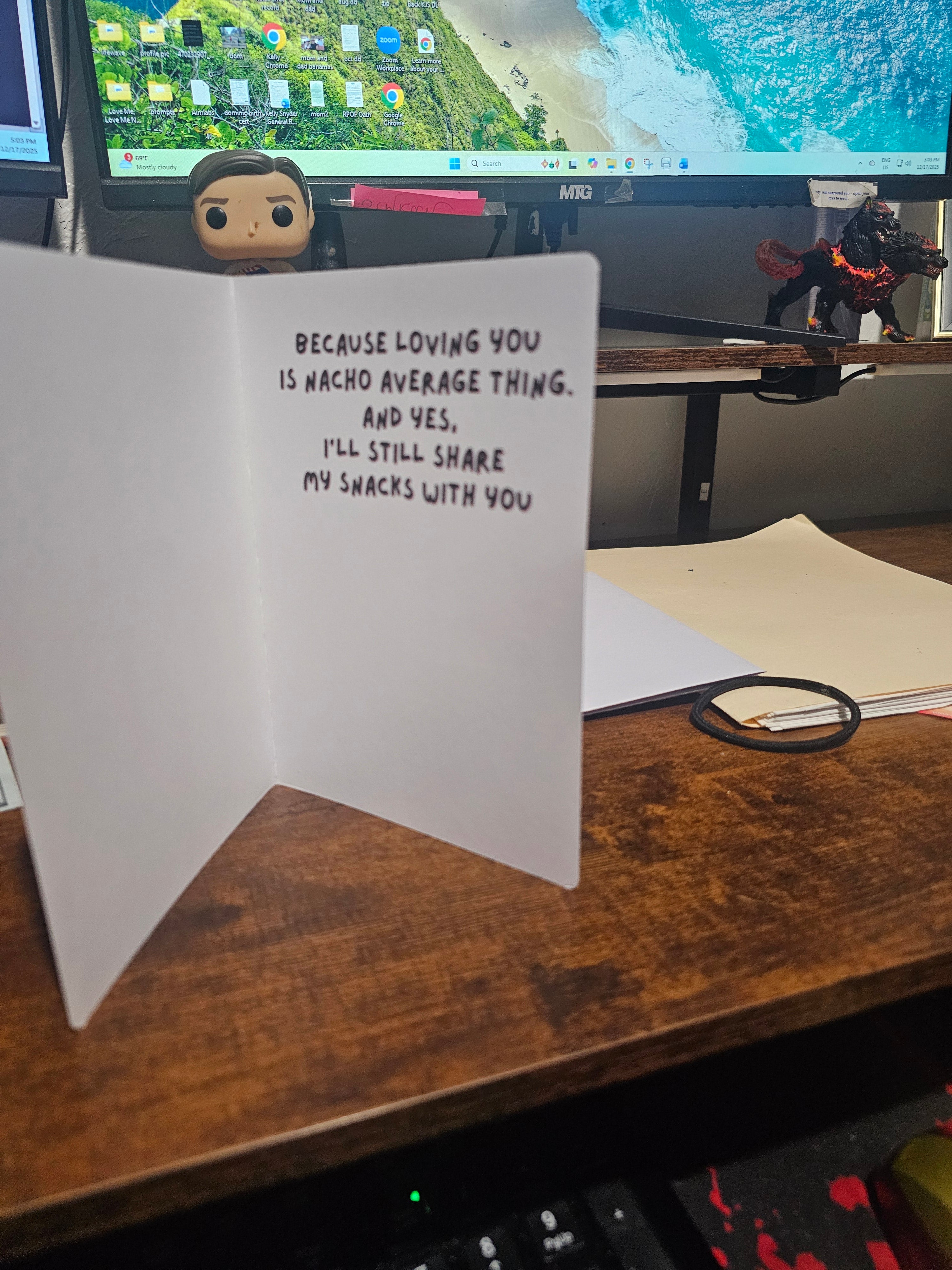 Nacho Average Valentine – Funny Food Pun Valentine’s Day Card