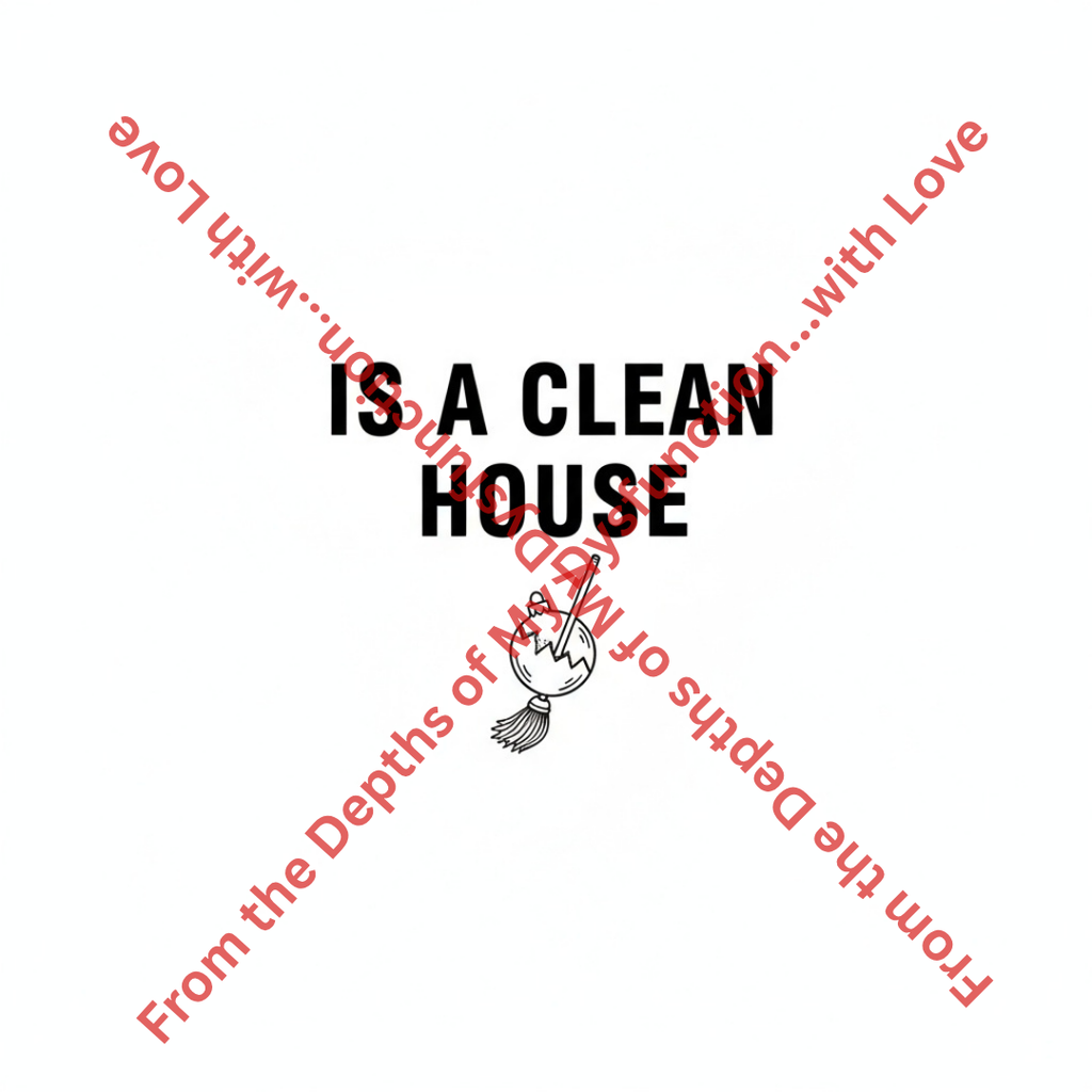 All I Want for Christmas Is a Clean House | Funny Mom Holiday Card (Printable)