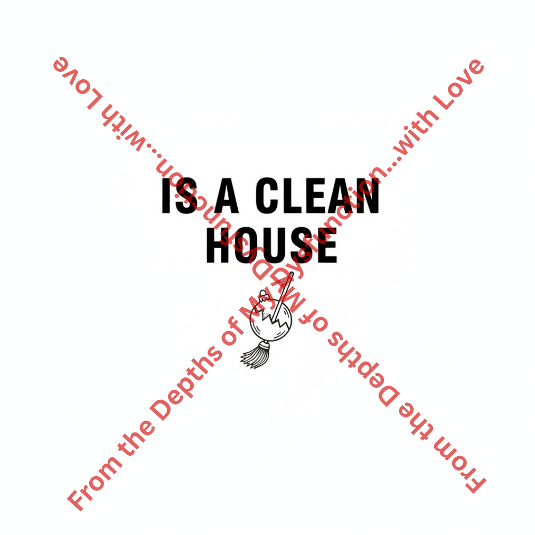 All I Want for Christmas Is a Clean House | Funny Mom Holiday Card (Printable)