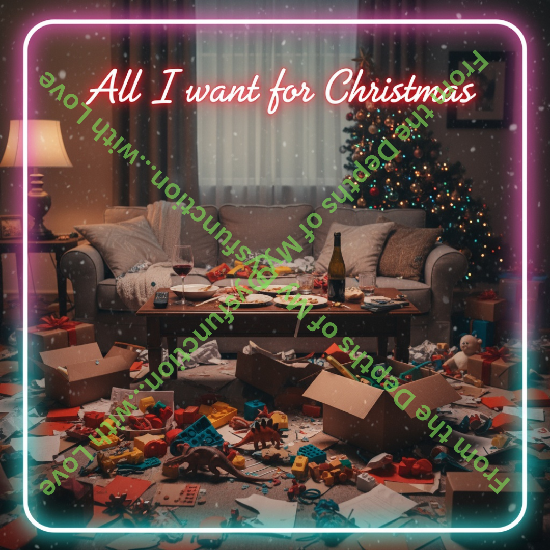 All I Want for Christmas Is a Clean House | Funny Mom Holiday Card (Printable)