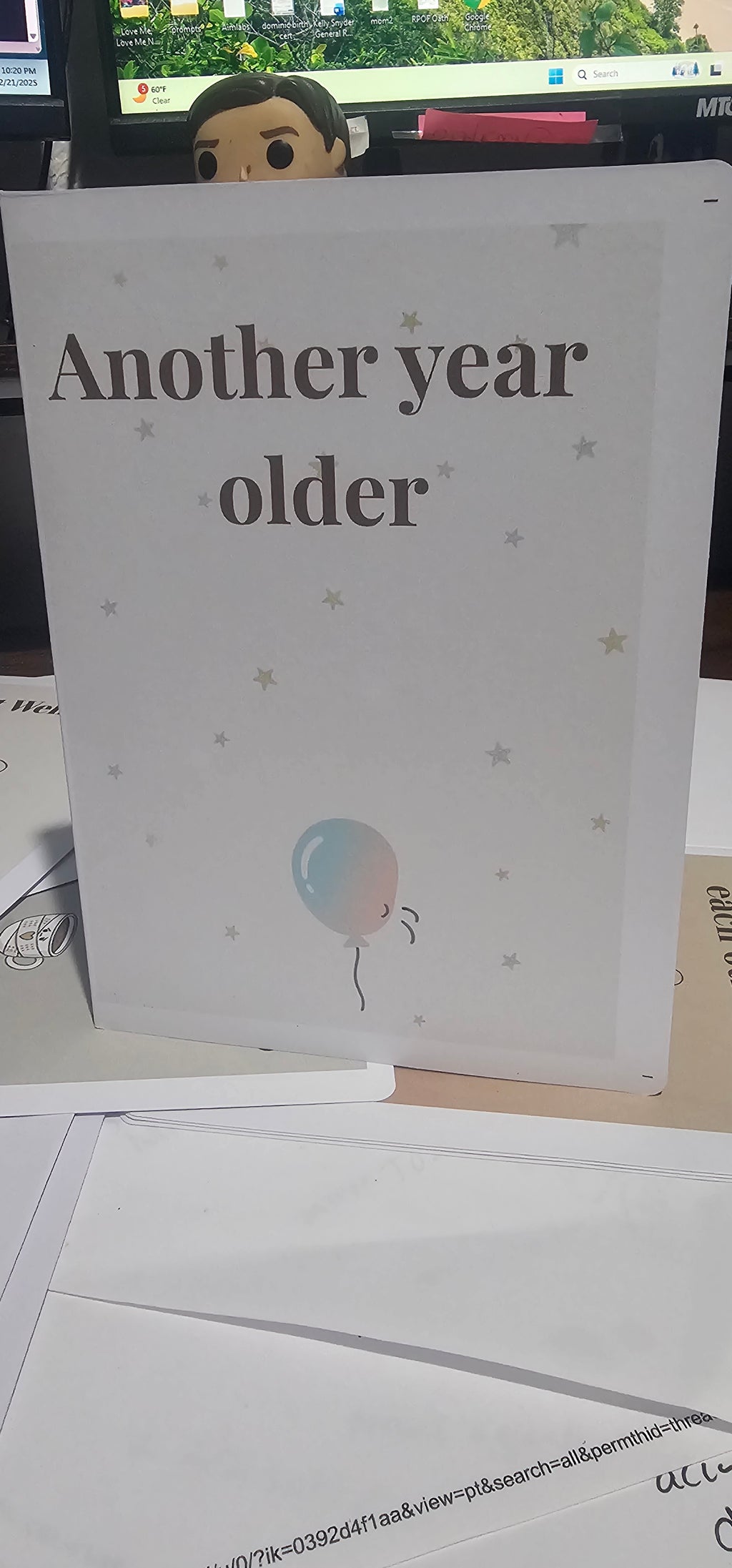 Another Year Older – Funny Birthday Card for Adults