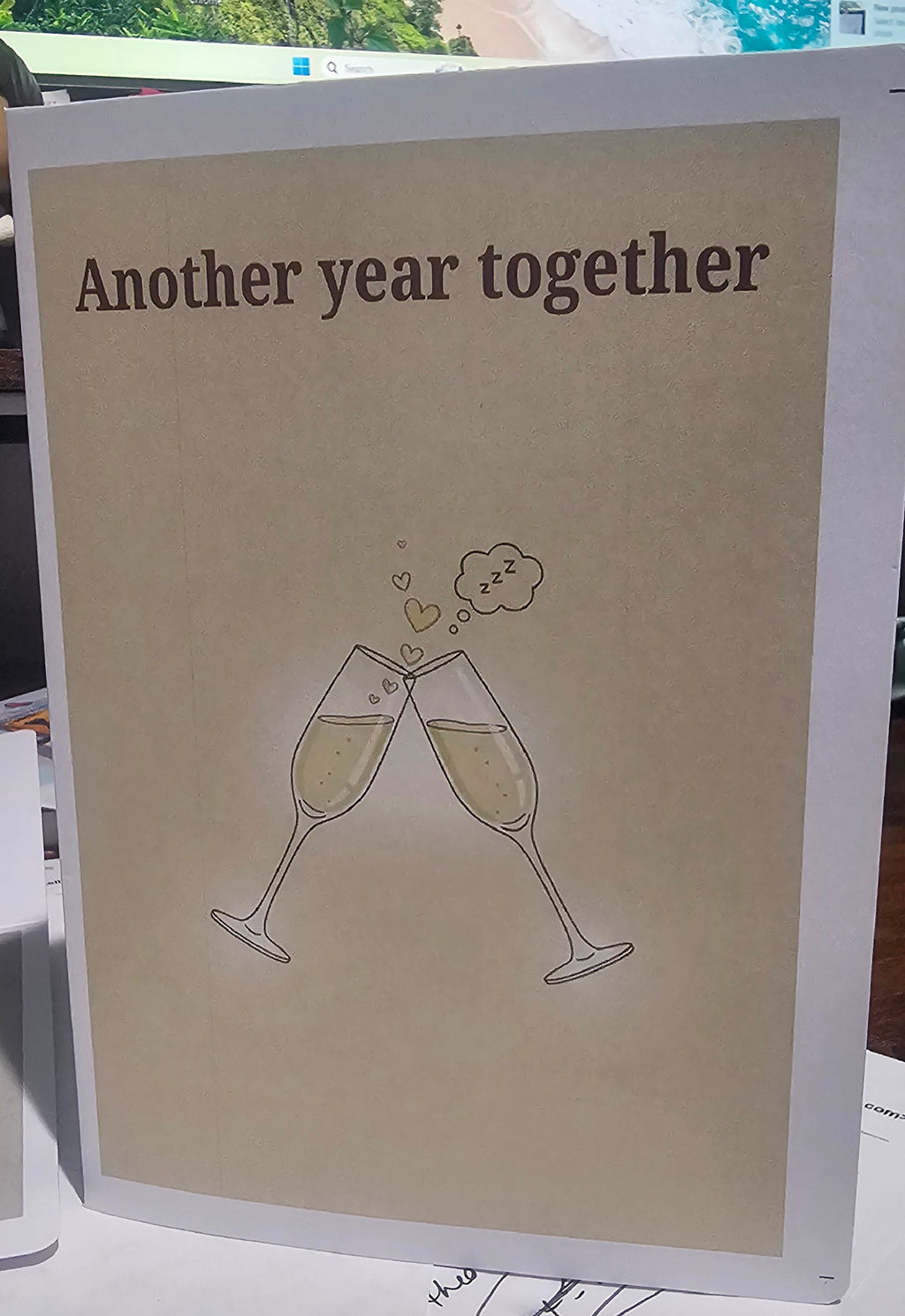 Another Year Together – Funny Anniversary Card for Married Couples