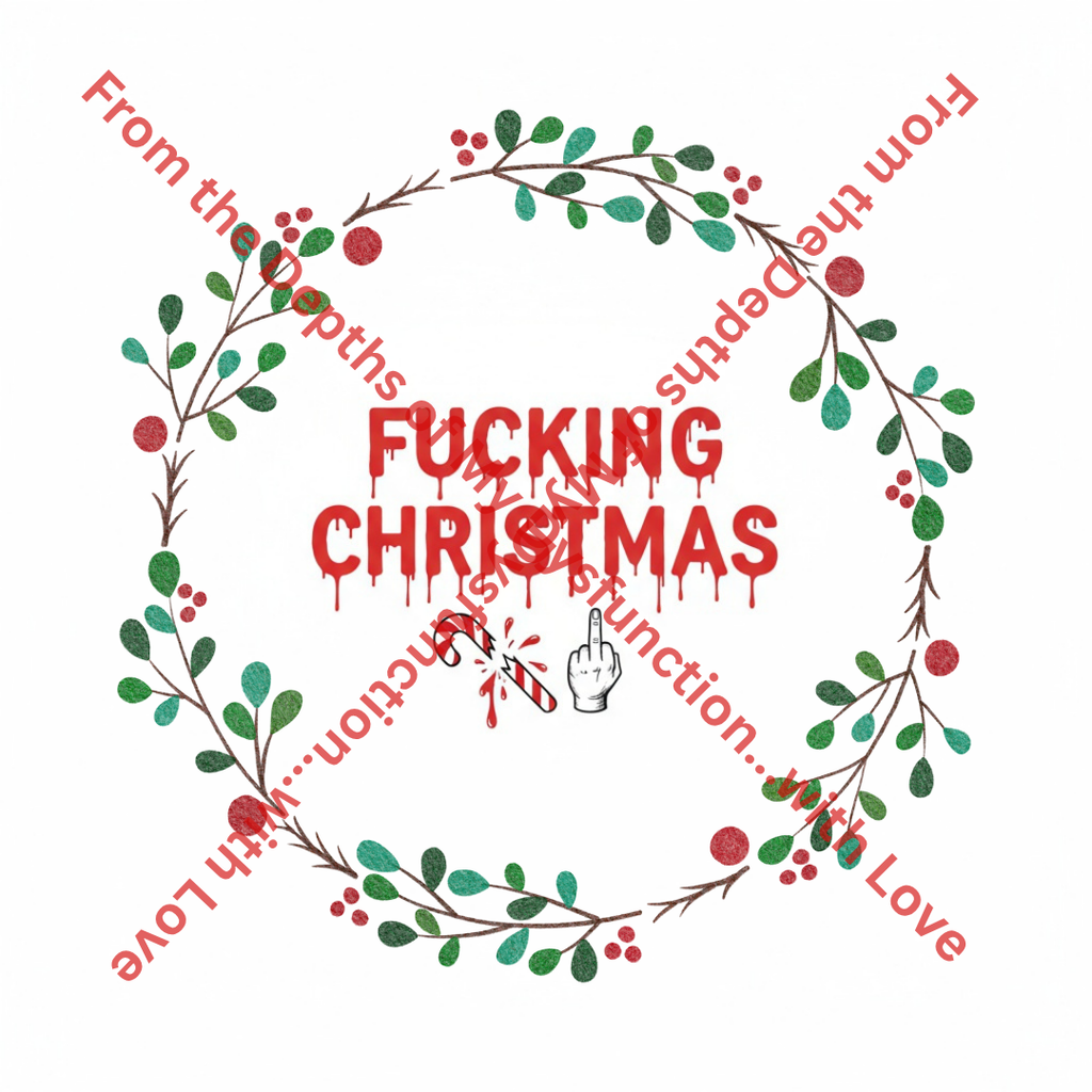 Funny Printable Christmas Card – “Merry Fucking Christmas"