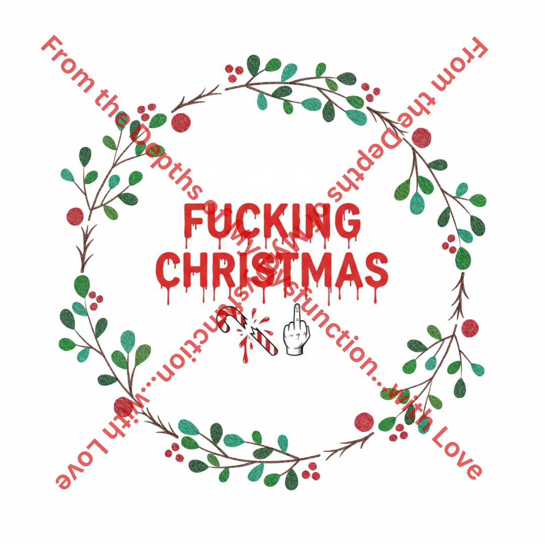 Funny Printable Christmas Card – “Merry Fucking Christmas"