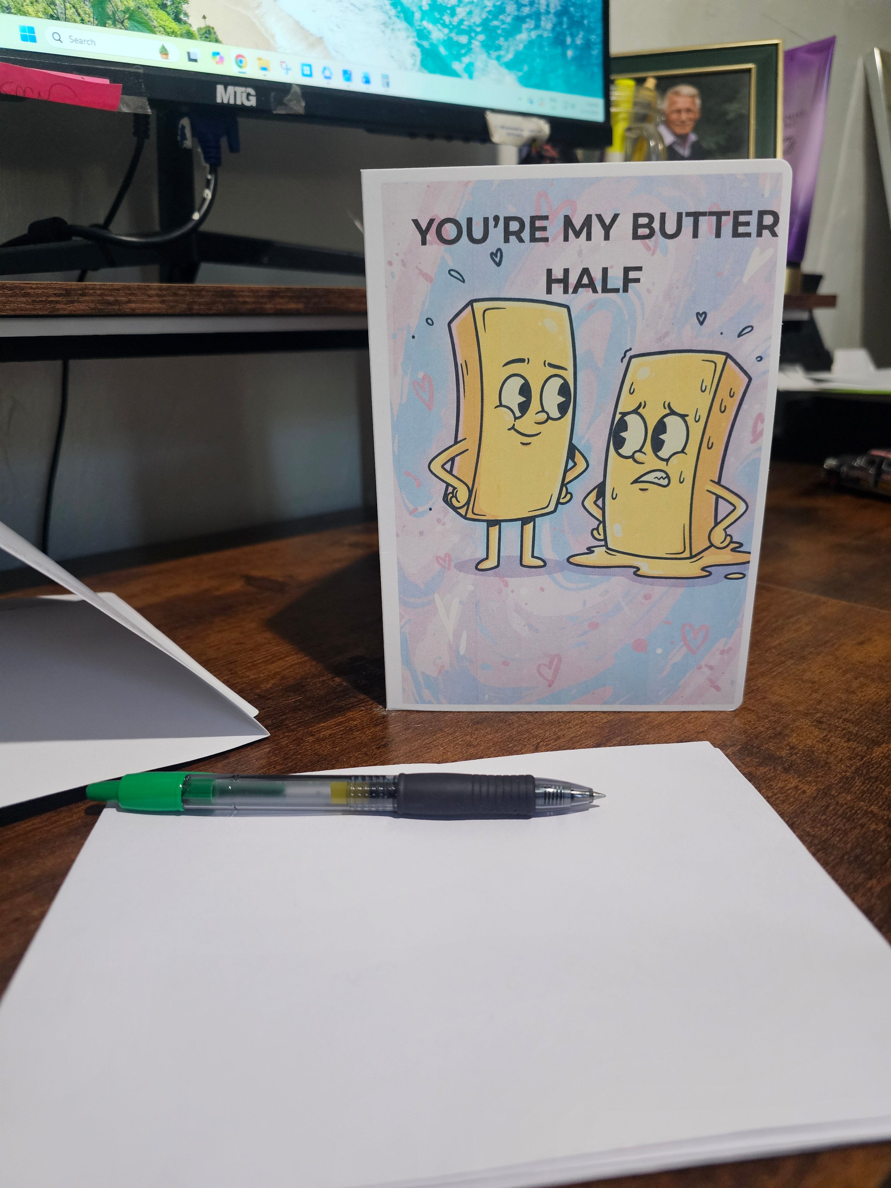 You're My Butter Half-Funny Valentine's Day Card