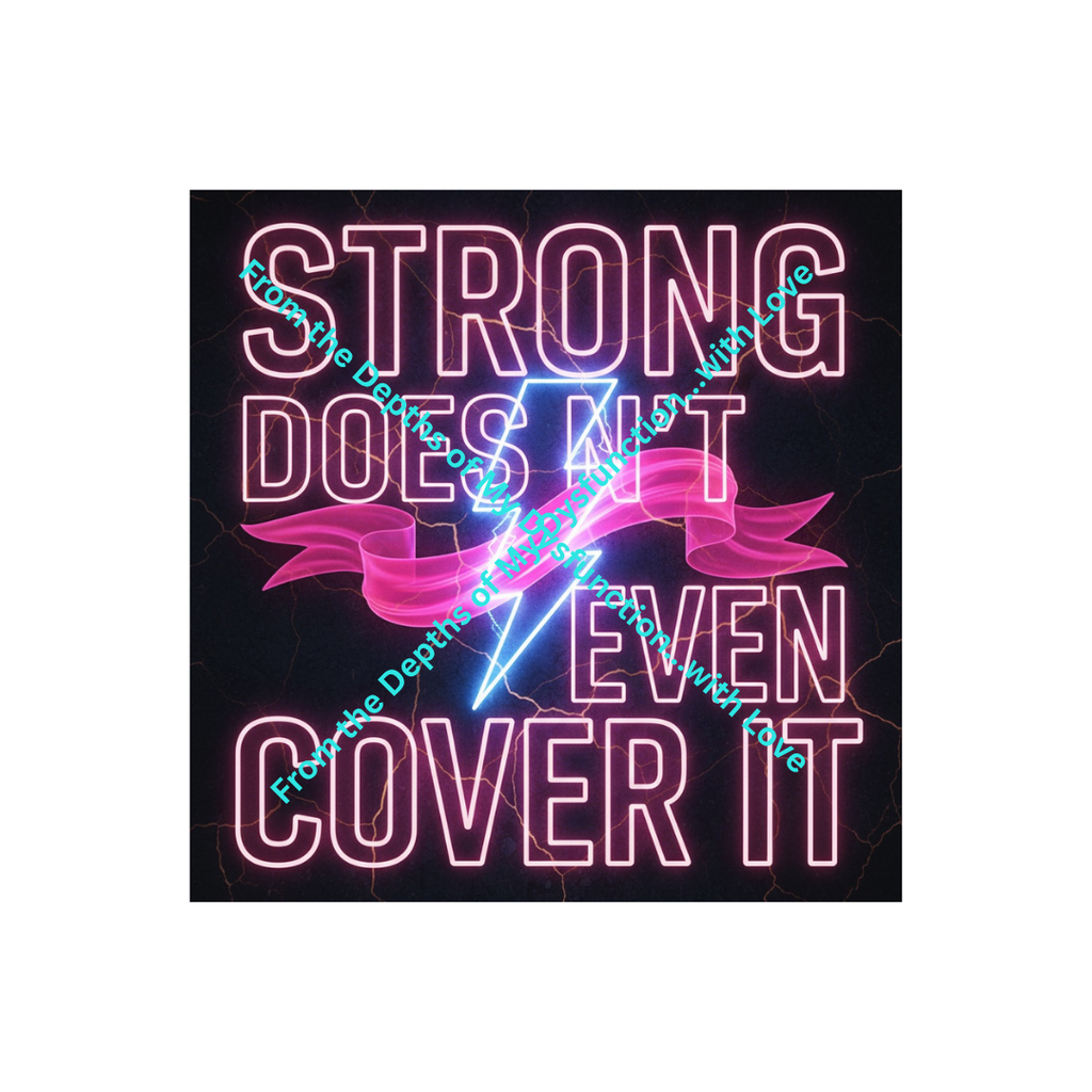 Strong doesn't even cover it Printable Breast Cancer Awareness Card