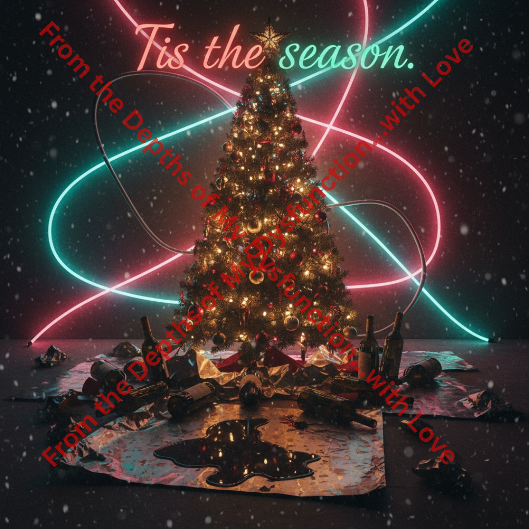 Funny Adult Christmas Card – “’Tis the Season to Drink Wine” (Digital Download)